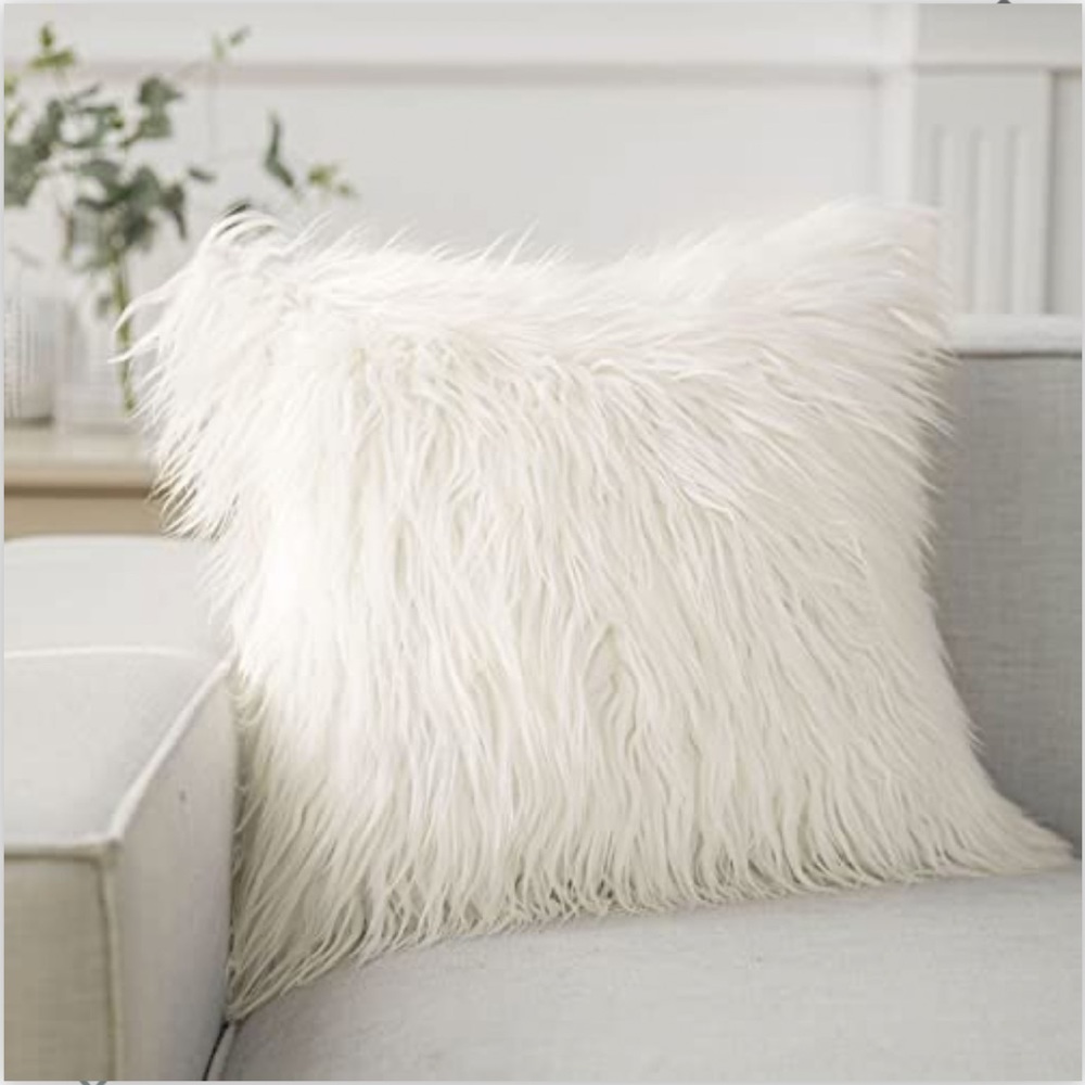 NEW Phantoscope Faux Fur Pillow Case